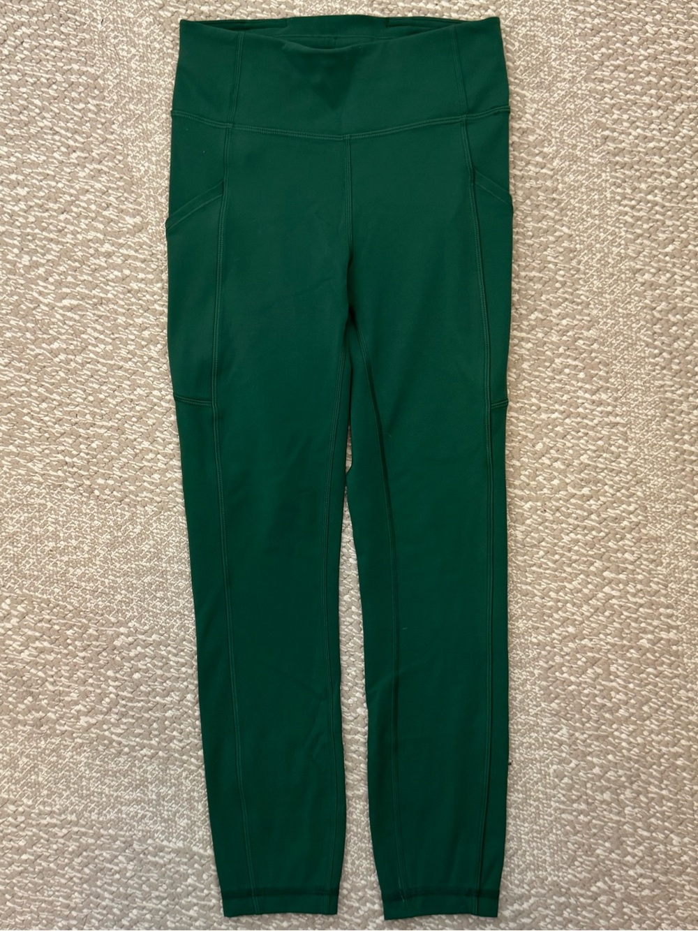 lululemon athletica Forest Green High-Rise Leggings with Side Pockets
